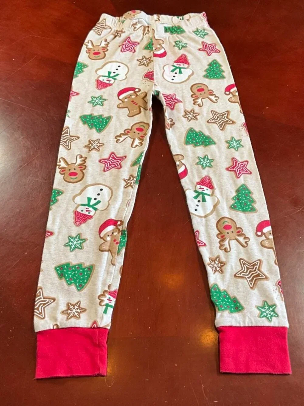 PJ Place Gingerbread Holiday Sleepwear Christmas Pajama Set Girls Sz 6